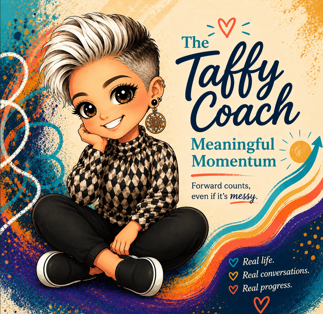 The Taffy Coach brand card